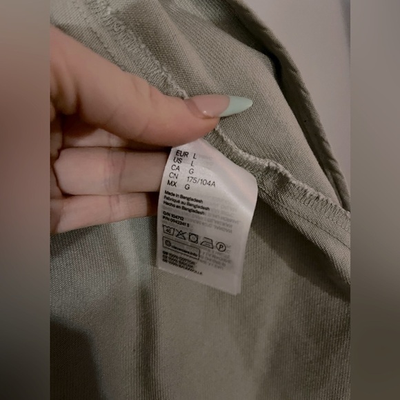 H&M beige heavyweight spring jacket light tan size L - Picture 5 of 13